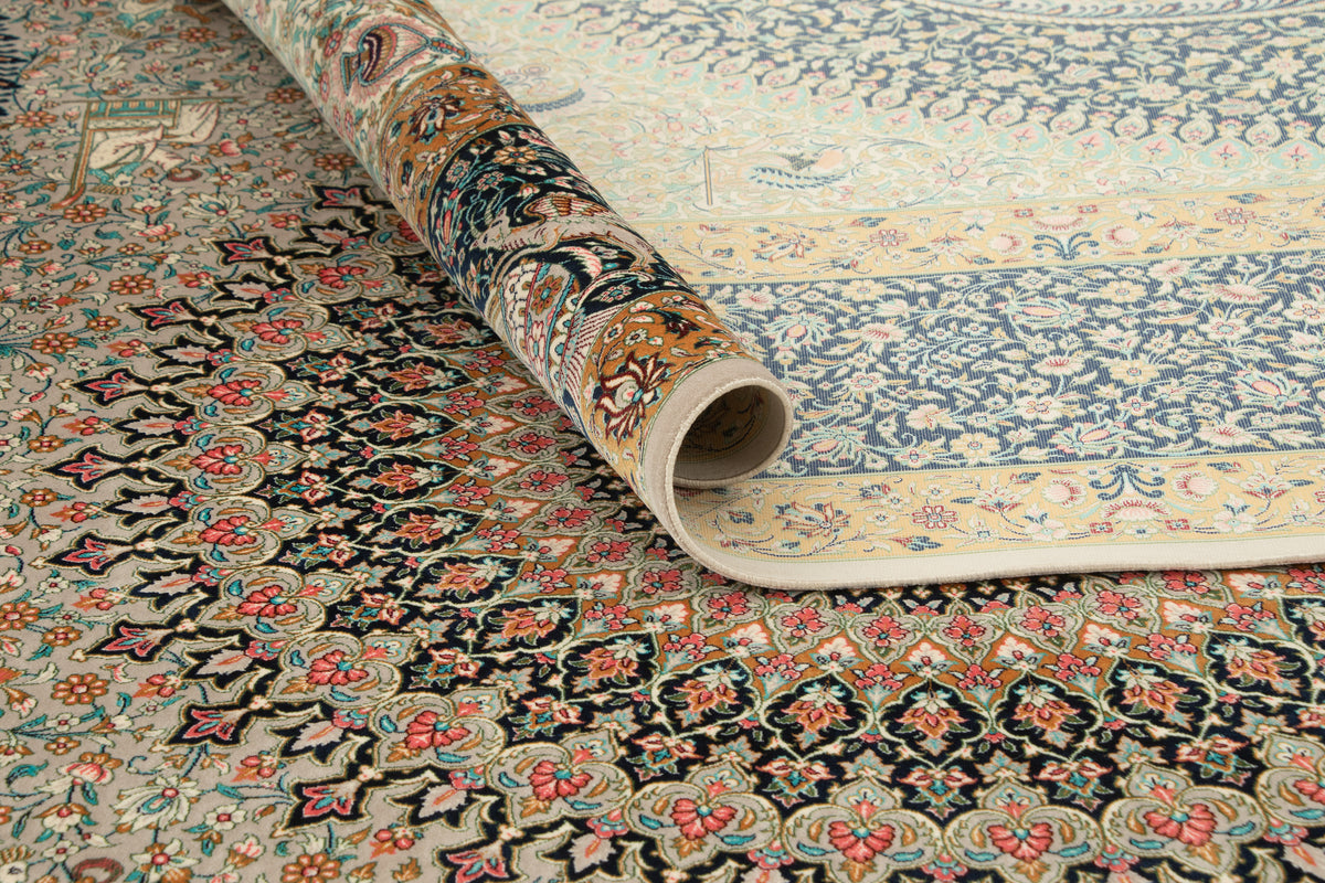 Rechteck Teppich Ghom Design in Grau von Hadorn™ - Lifestyle Image
