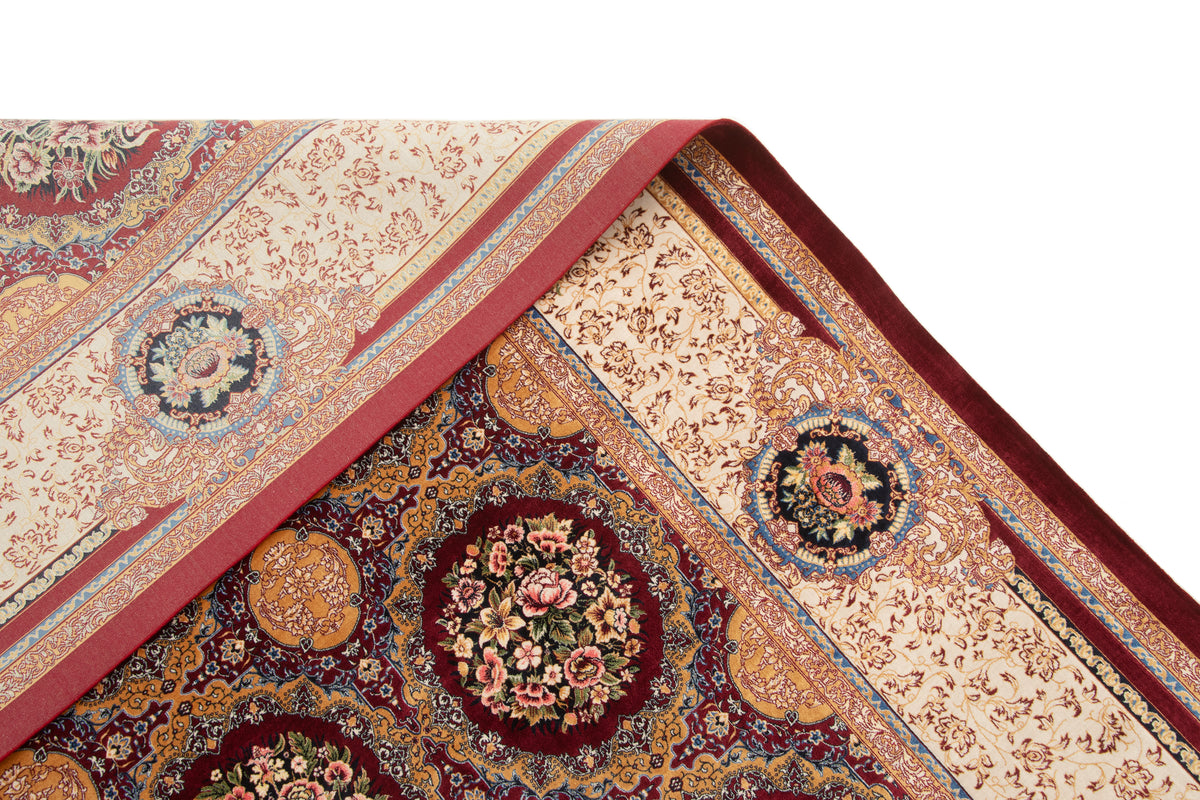 Rechteck Teppich Ghom Design in Rot von Hadorn™ - Lifestyle Image