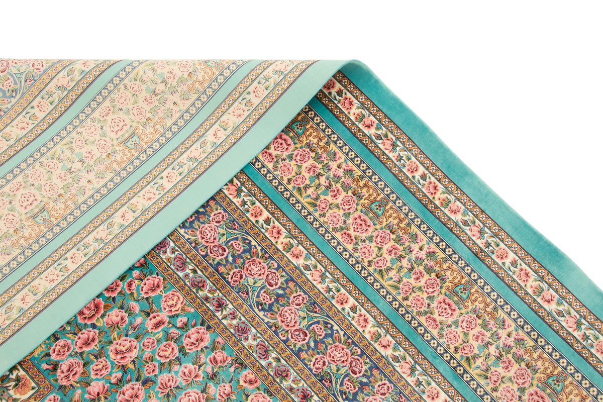Rechteck Teppich Ghom Design in Blau von Hadorn™ - Lifestyle Image
