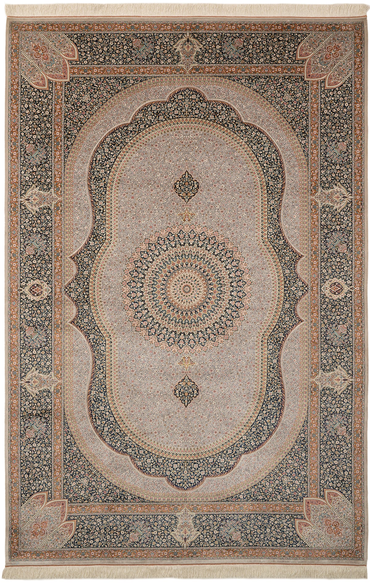 Rechteck Teppich Ghom Design in Grau von Hadorn™ - Lifestyle Image
