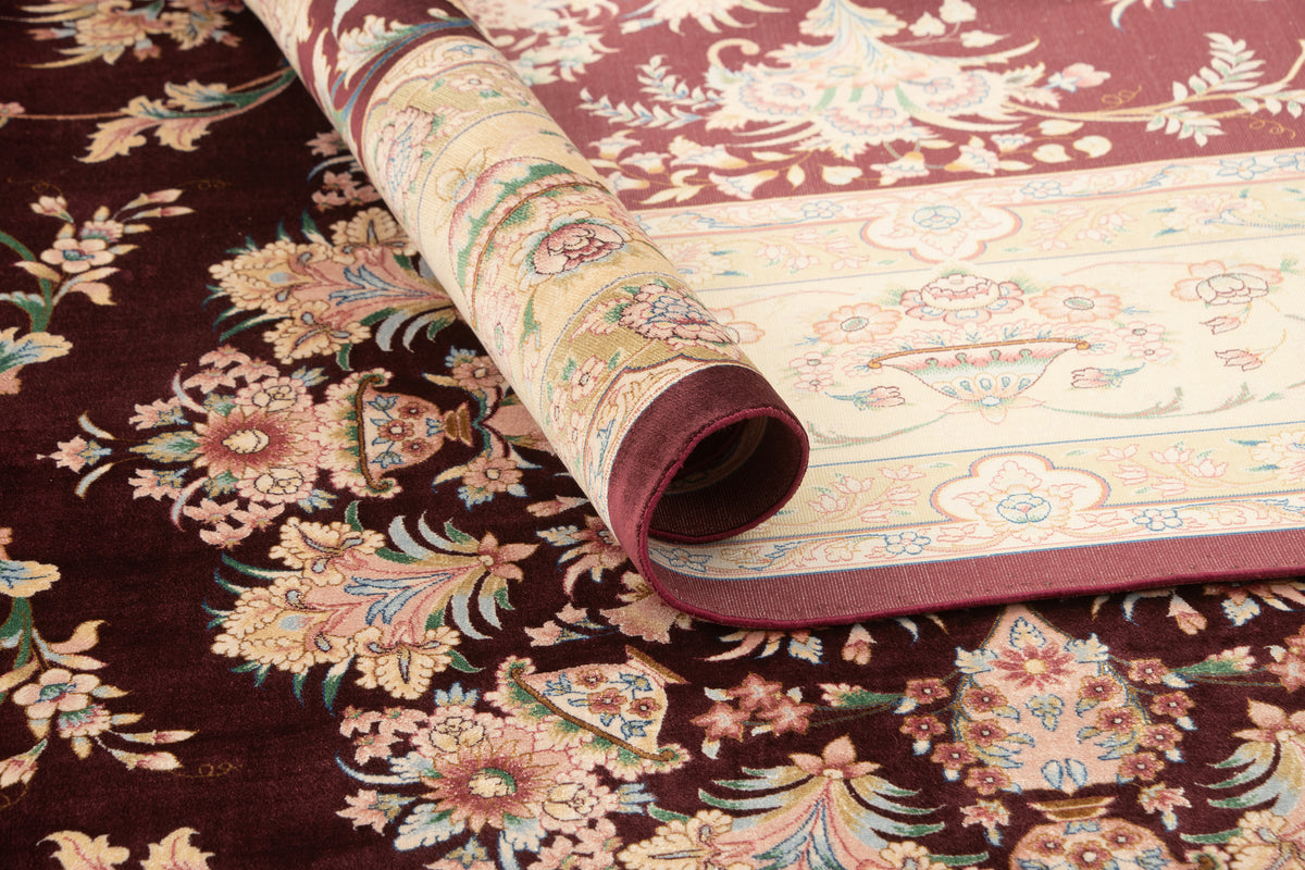 Rechteck Teppich Ghom Design in Lila von Hadorn™ - Lifestyle Image