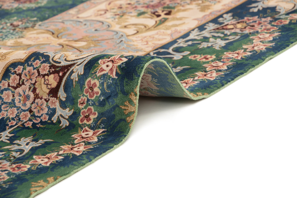 Rechteck Teppich Ghom Design in Grün von Hadorn™ - Lifestyle Image