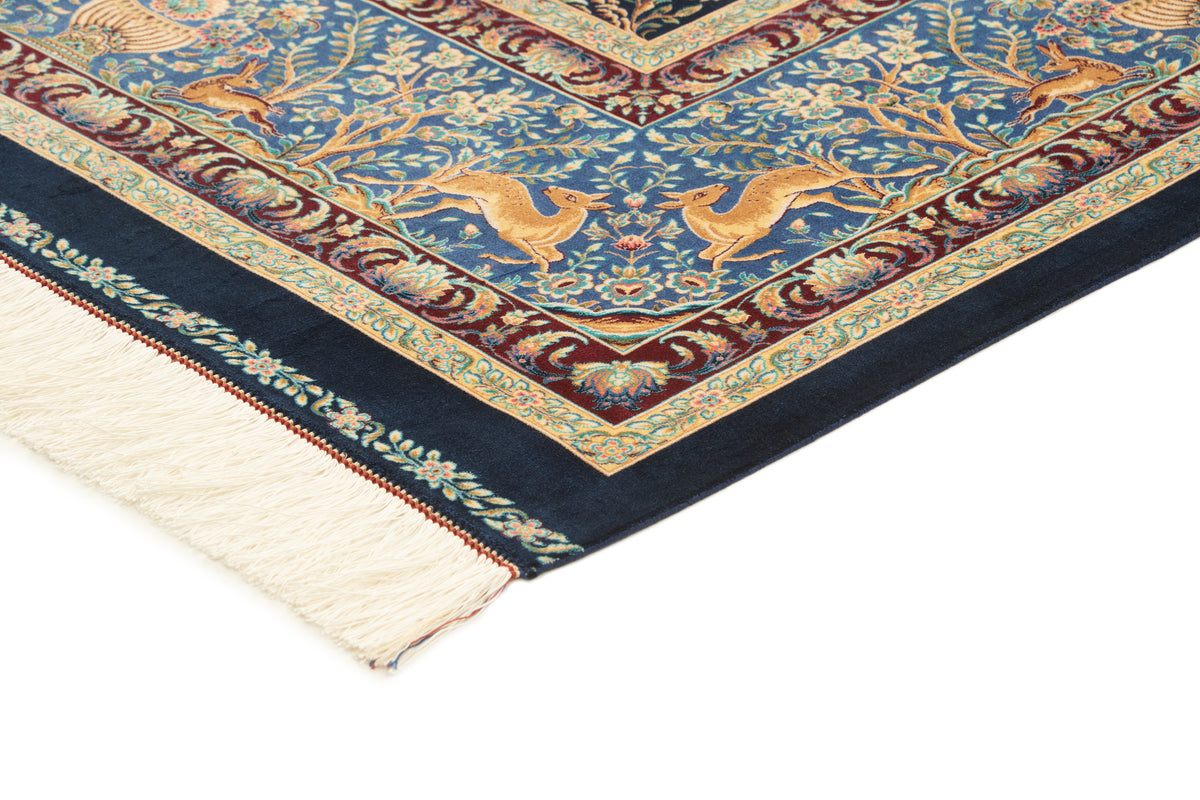 Rechteck Teppich Ghom Design in Dunkelblau von Hadorn™ - Lifestyle Image