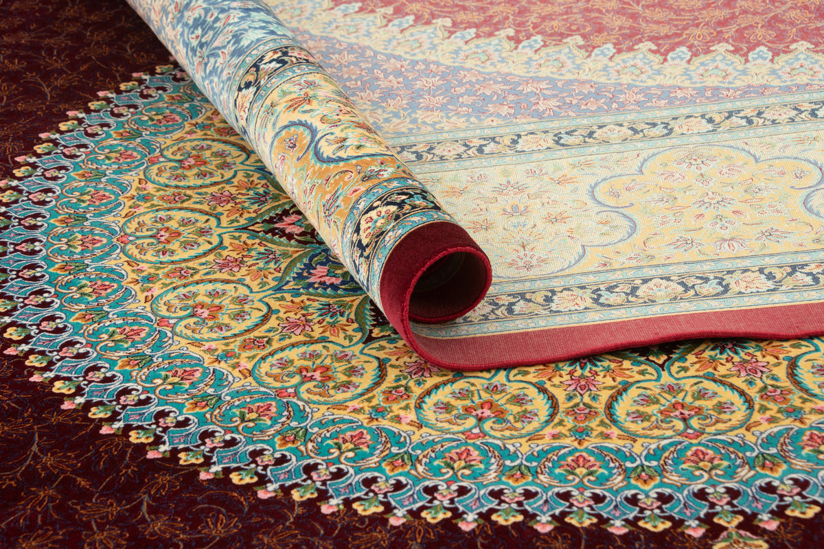 Rechteck Teppich Ghom Design in Rot von Hadorn™ - Lifestyle Image