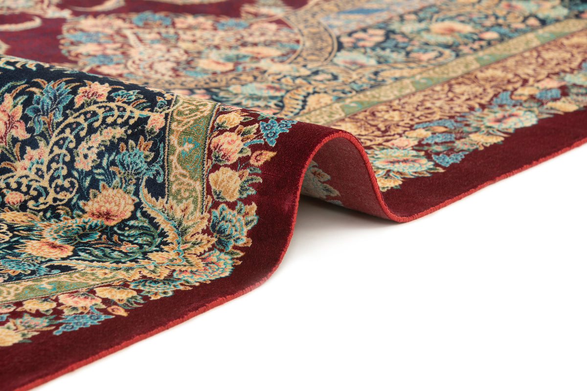 Rechteck Teppich Ghom Design in Rot von Hadorn™ - Lifestyle Image