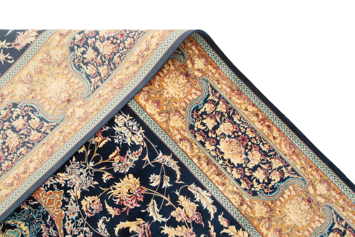 Rechteck Teppich Ghom Design in Dunkelblau von Hadorn™ - Lifestyle Image
