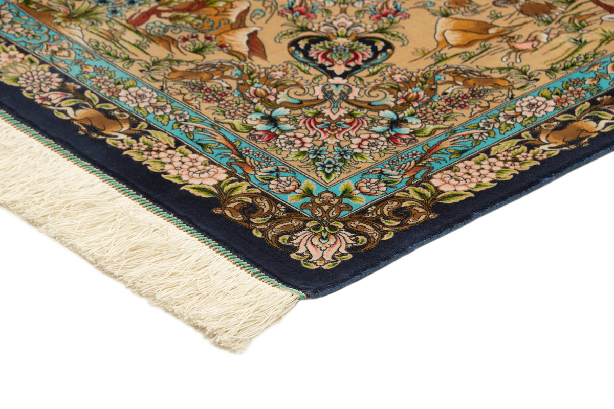 Rechteck Teppich Ghom Design in Dunkelblau von Hadorn™ - Lifestyle Image