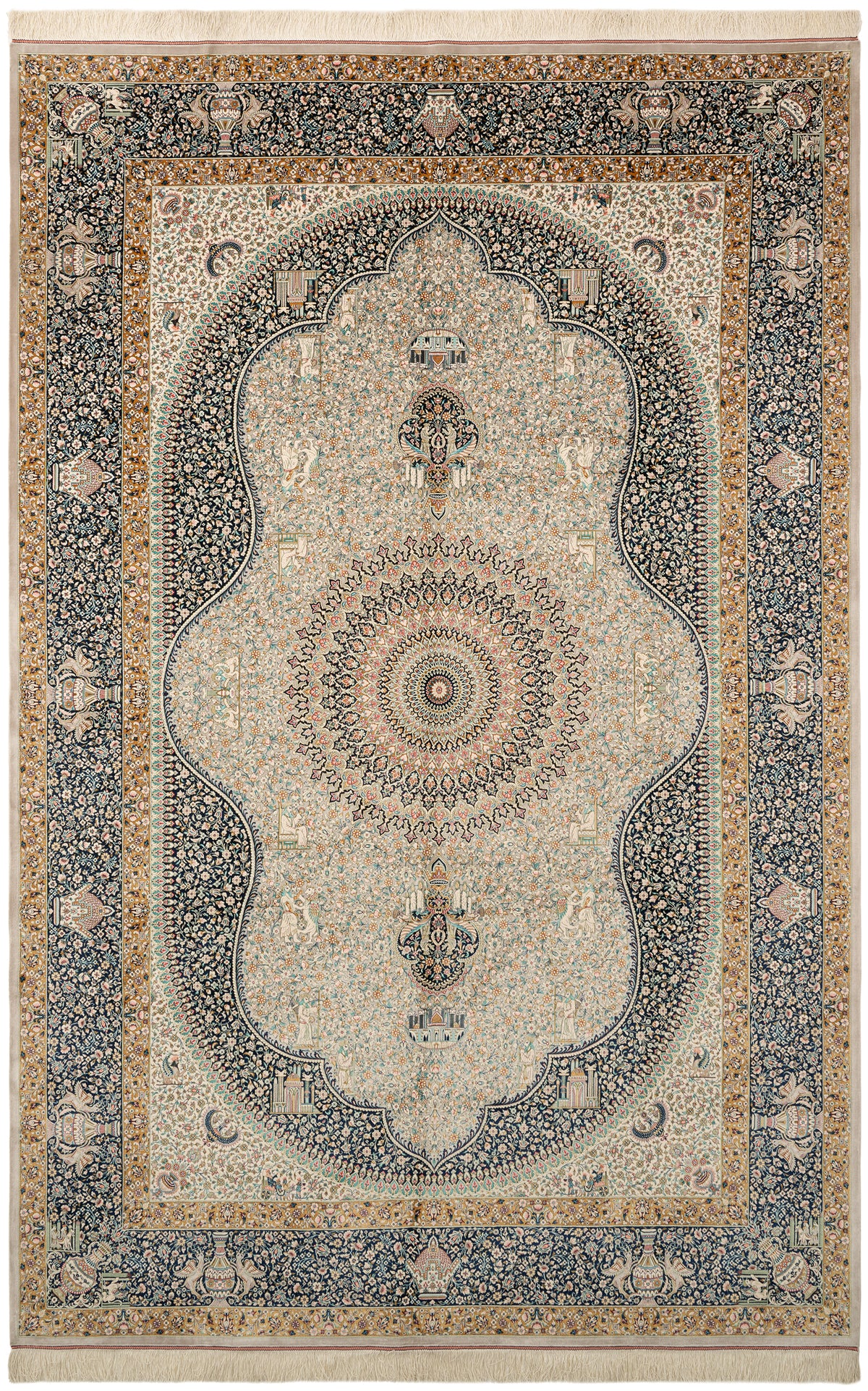 Rechteck Teppich Ghom Design in Grau von Hadorn™ - Lifestyle Image