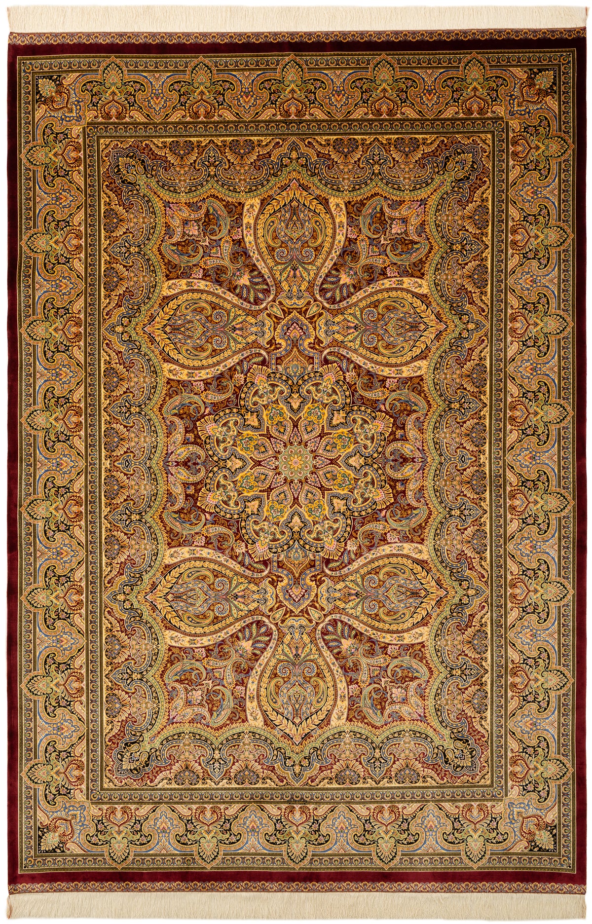Rechteck Teppich Ghom Design in Rot von Hadorn™ - Lifestyle Image