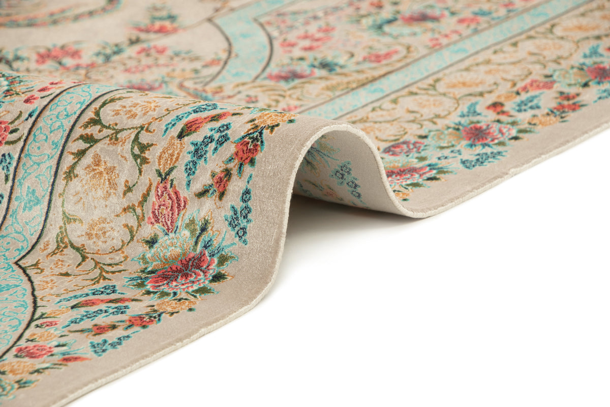 Rechteck Teppich Ghom Design in Grau von Hadorn™ - Lifestyle Image
