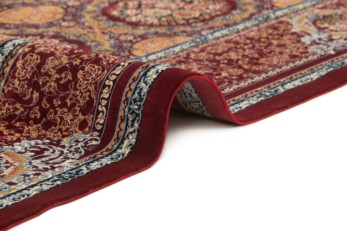 Rechteck Teppich Ghom Design in Rot von Hadorn™ - Lifestyle Image