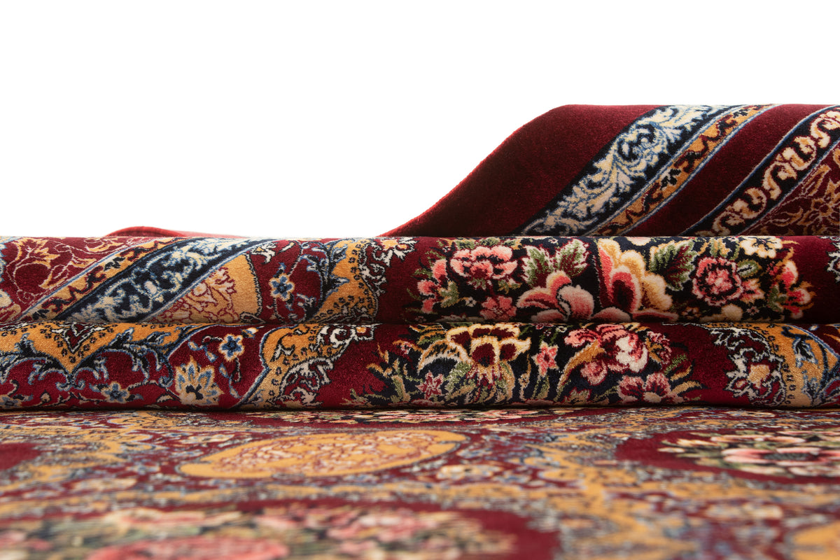 Rechteck Teppich Ghom Design in Rot von Hadorn™ - Lifestyle Image