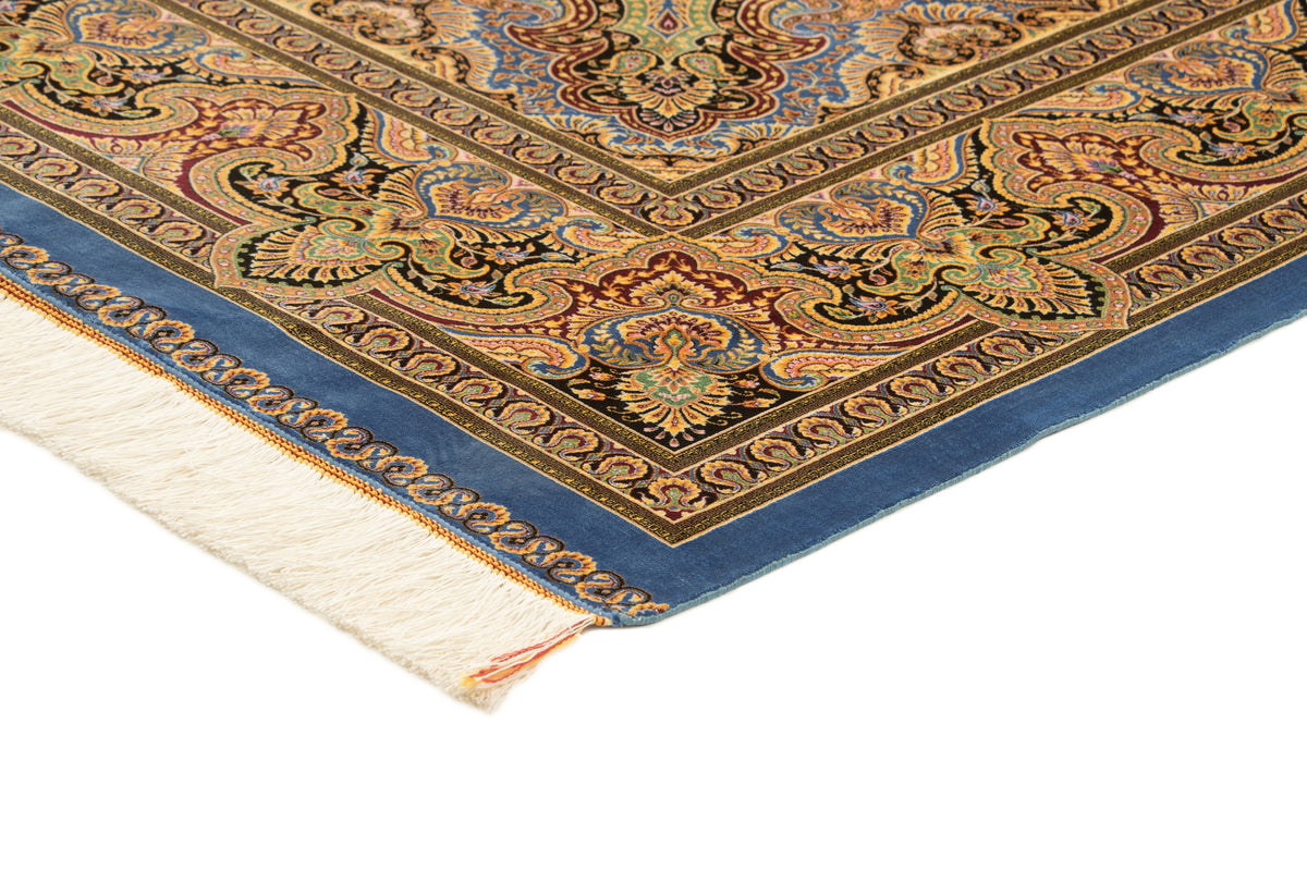 Rechteck Teppich Ghom Design in Blau von Hadorn™ - Lifestyle Image