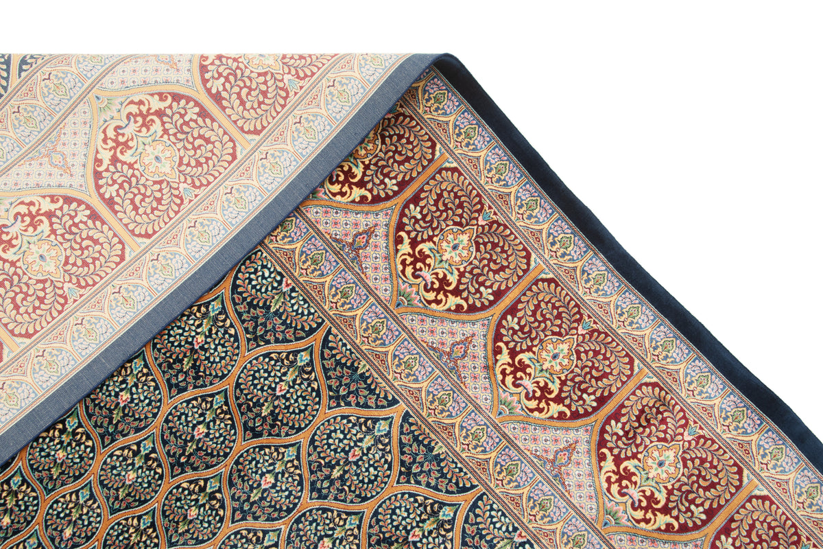 Rechteck Teppich Ghom Design in Dunkelblau von Hadorn™ - Lifestyle Image