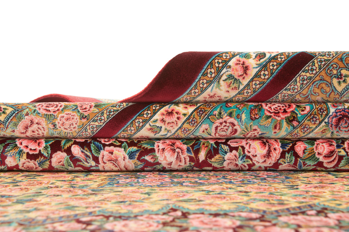 Rechteck Teppich Ghom Design in Rot von Hadorn™ - Lifestyle Image