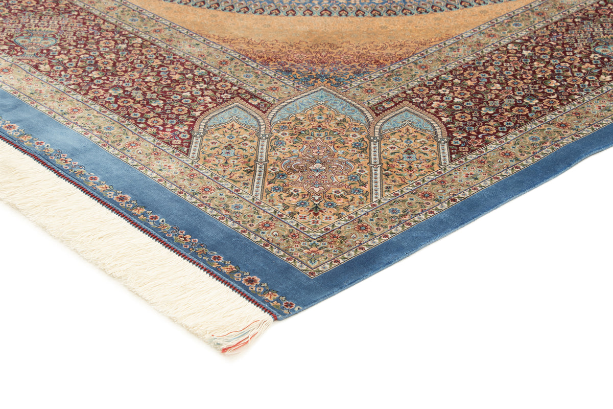 Rechteck Teppich Ghom Design in Blau von Hadorn™ - Lifestyle Image