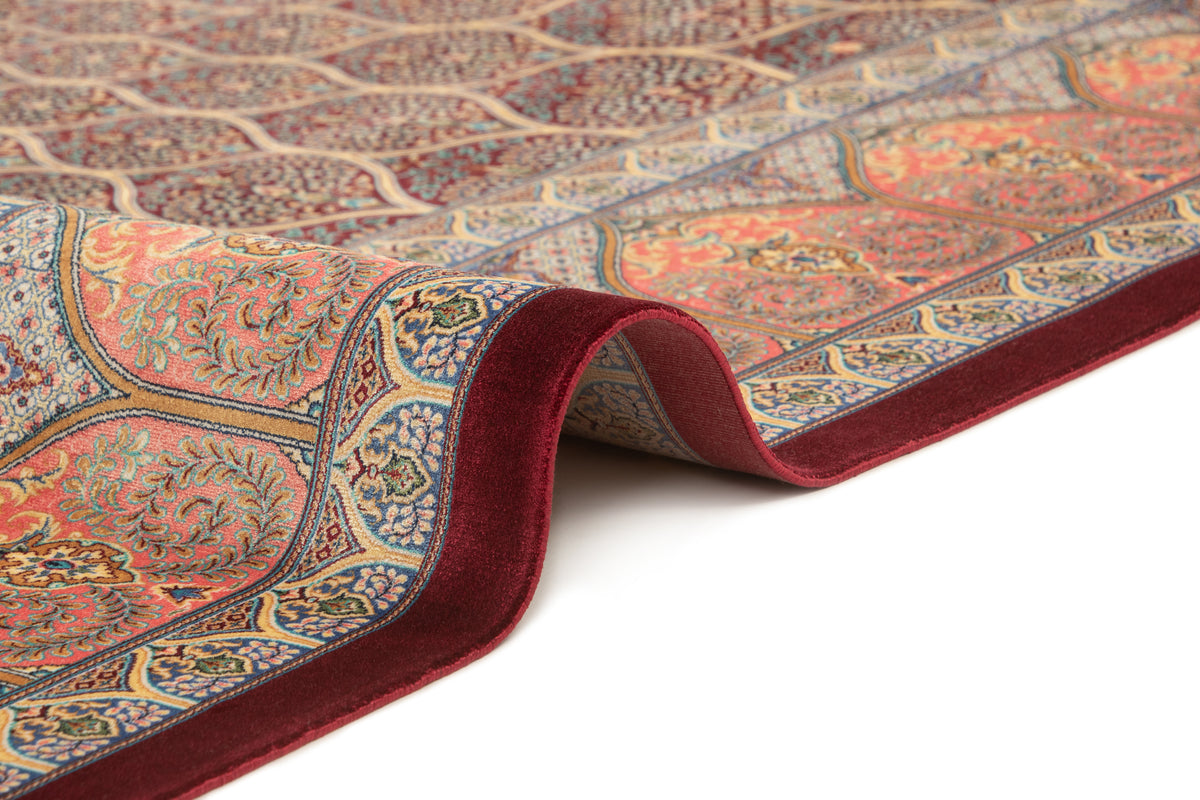 Rechteck Teppich Ghom Design in Rot von Hadorn™ - Lifestyle Image