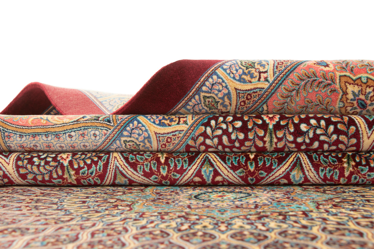 Rechteck Teppich Ghom Design in Rot von Hadorn™ - Lifestyle Image