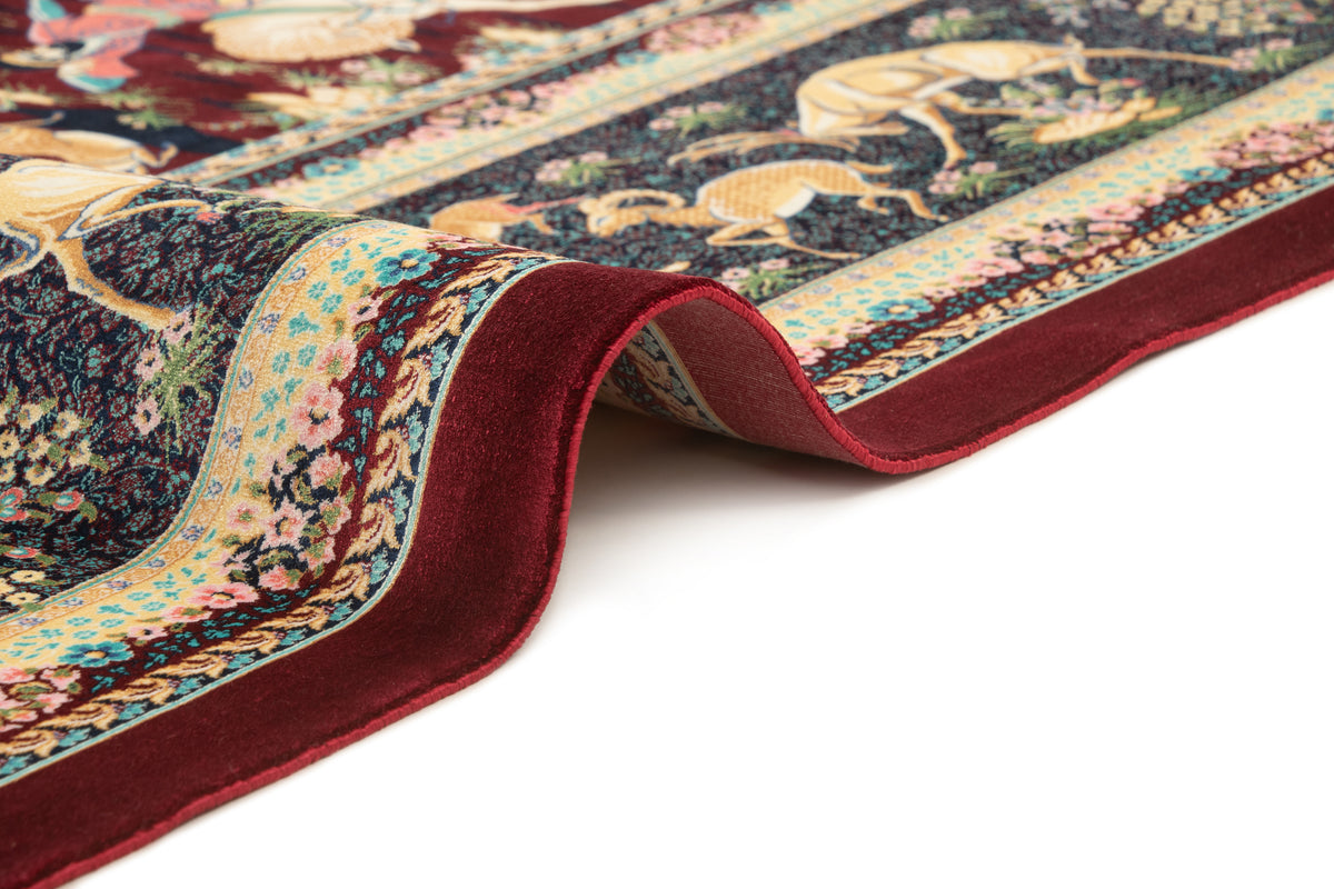 Rechteck Teppich Ghom Design in Rot von Hadorn™ - Lifestyle Image