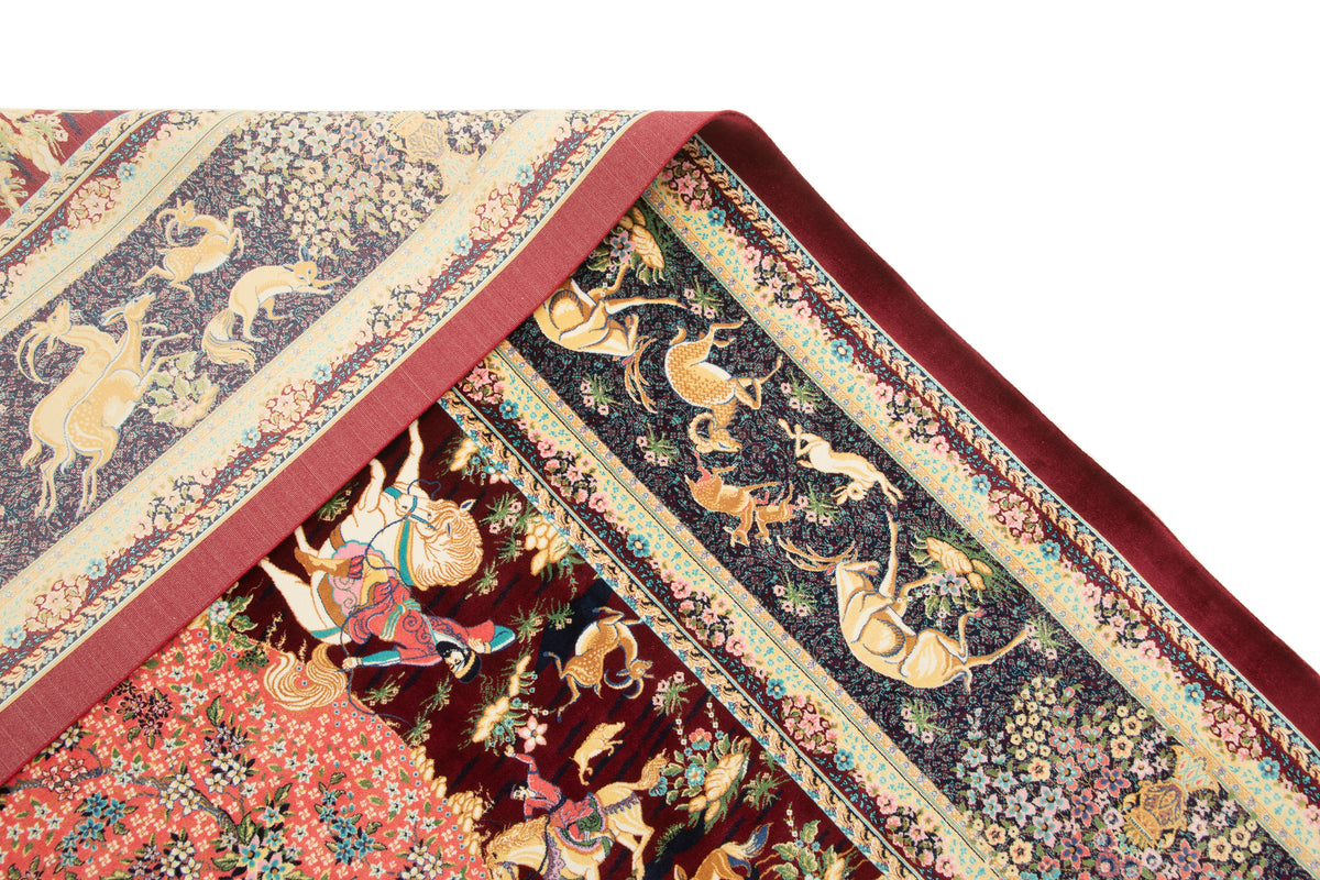 Rechteck Teppich Ghom Design in Rot von Hadorn™ - Lifestyle Image