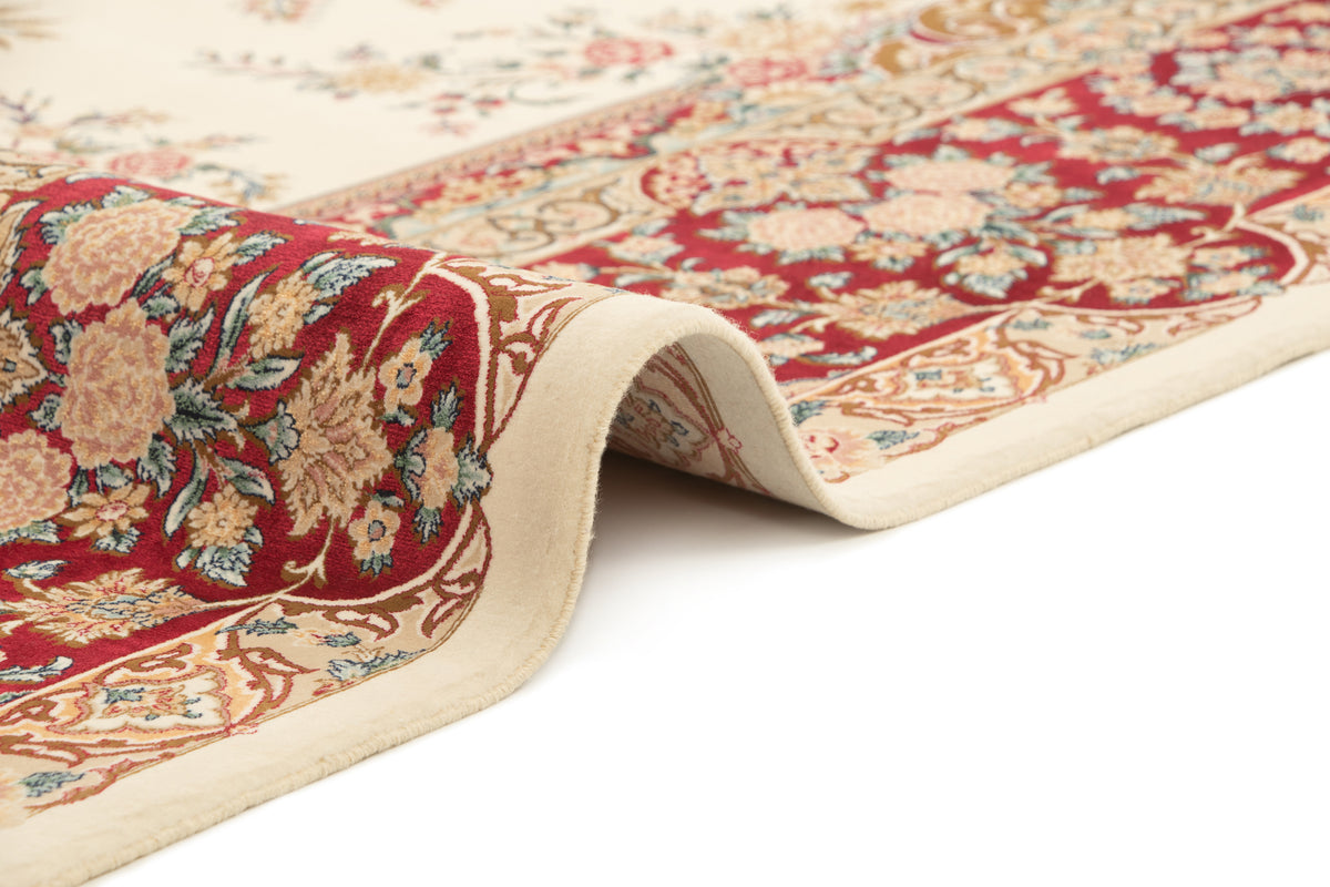 Rechteck Teppich Ghom Design in Beige von Hadorn™ - Lifestyle Image