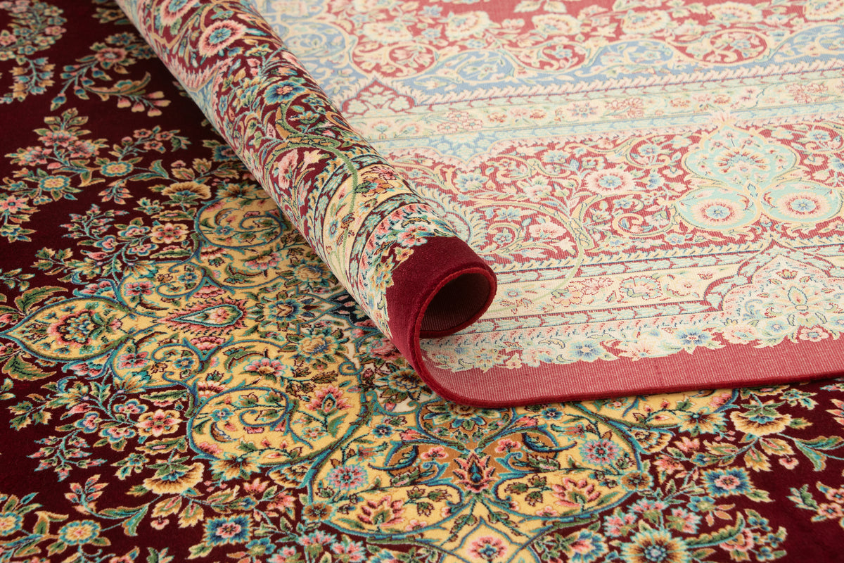 Rechteck Teppich Ghom Design in Rot von Hadorn™ - Lifestyle Image