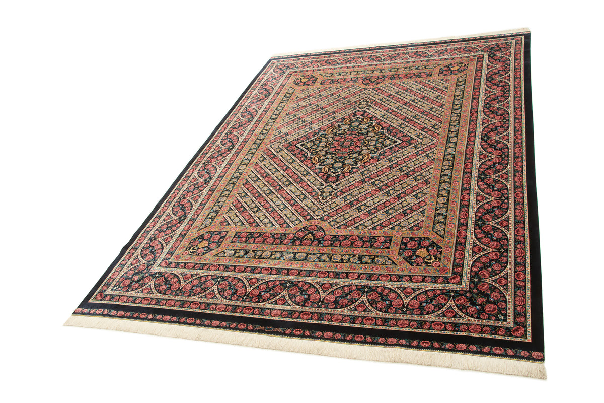 Rechteck Teppich Ghom Design in Dunkelblau von Hadorn™ - Lifestyle Image