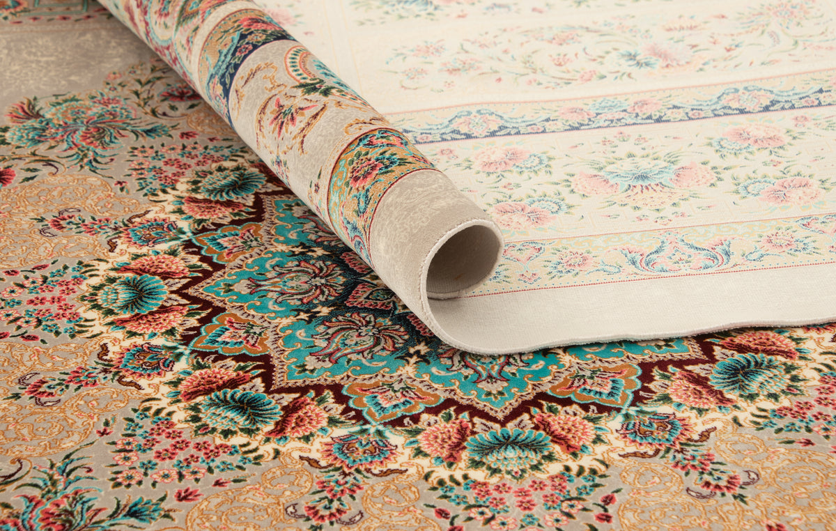 Rechteck Teppich Ghom Design in Grau von Hadorn™ - Lifestyle Image