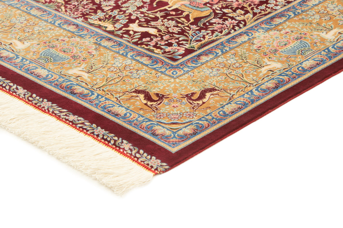 Rechteck Teppich Ghom Design in Rot von Hadorn™ - Lifestyle Image