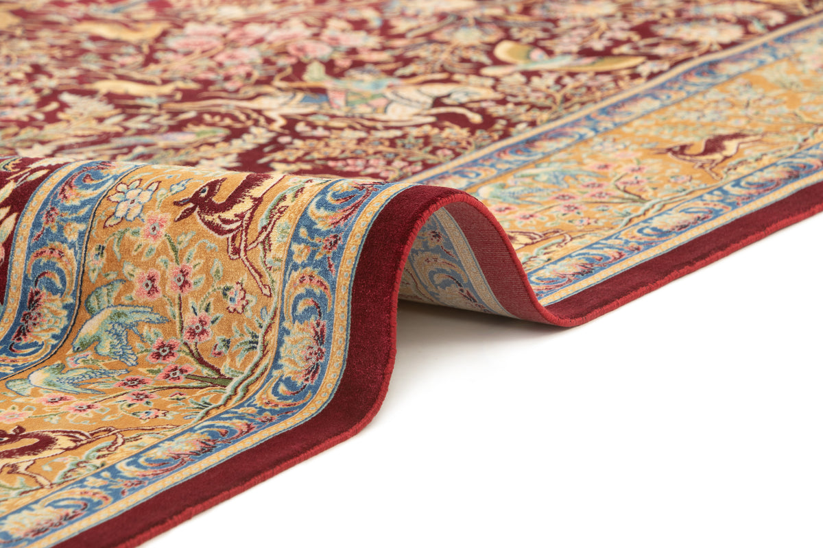 Rechteck Teppich Ghom Design in Rot von Hadorn™ - Lifestyle Image