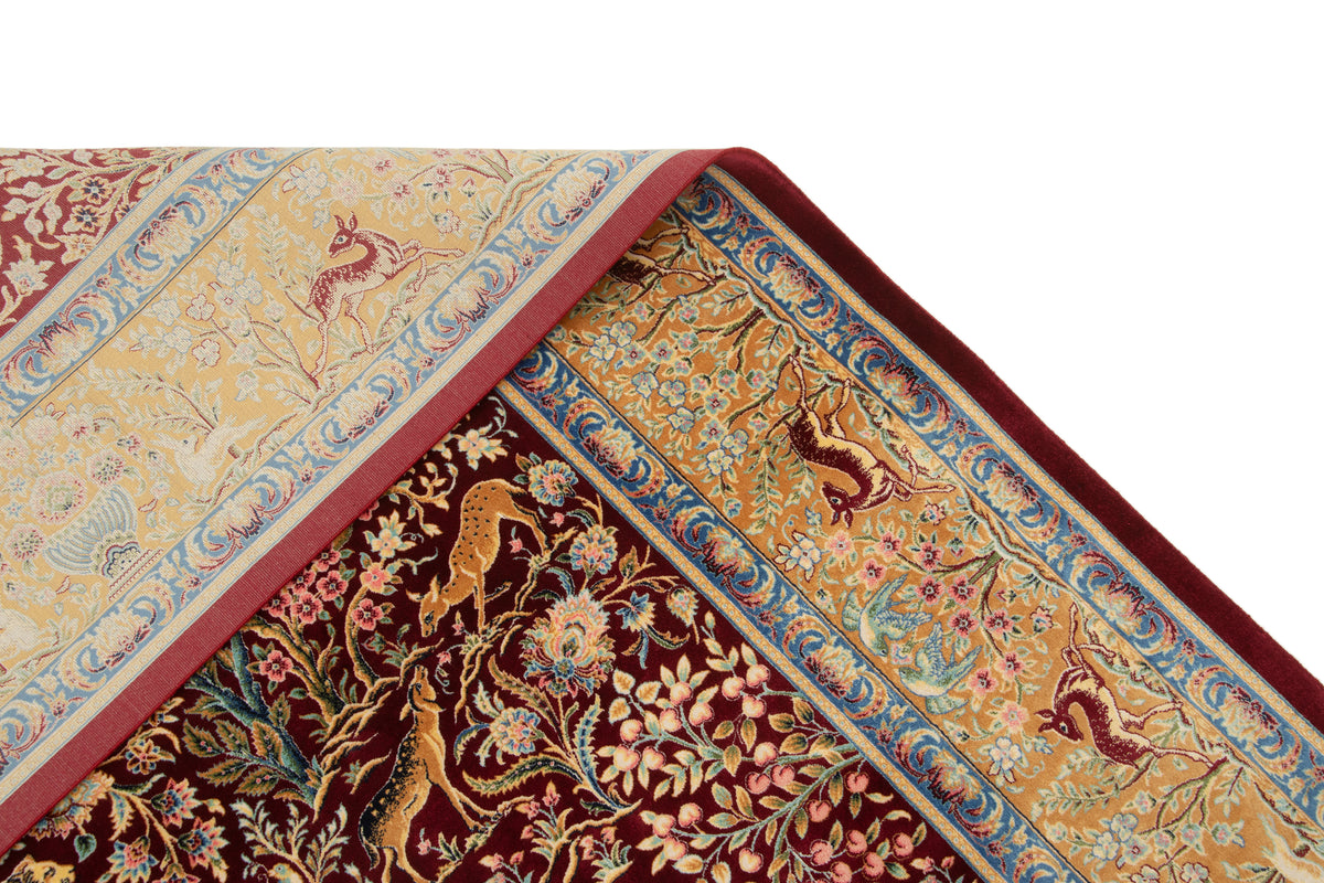 Rechteck Teppich Ghom Design in Rot von Hadorn™ - Lifestyle Image