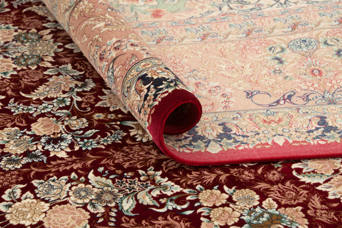 Rechteck Teppich Ghom Design in Rot von Hadorn™ - Lifestyle Image