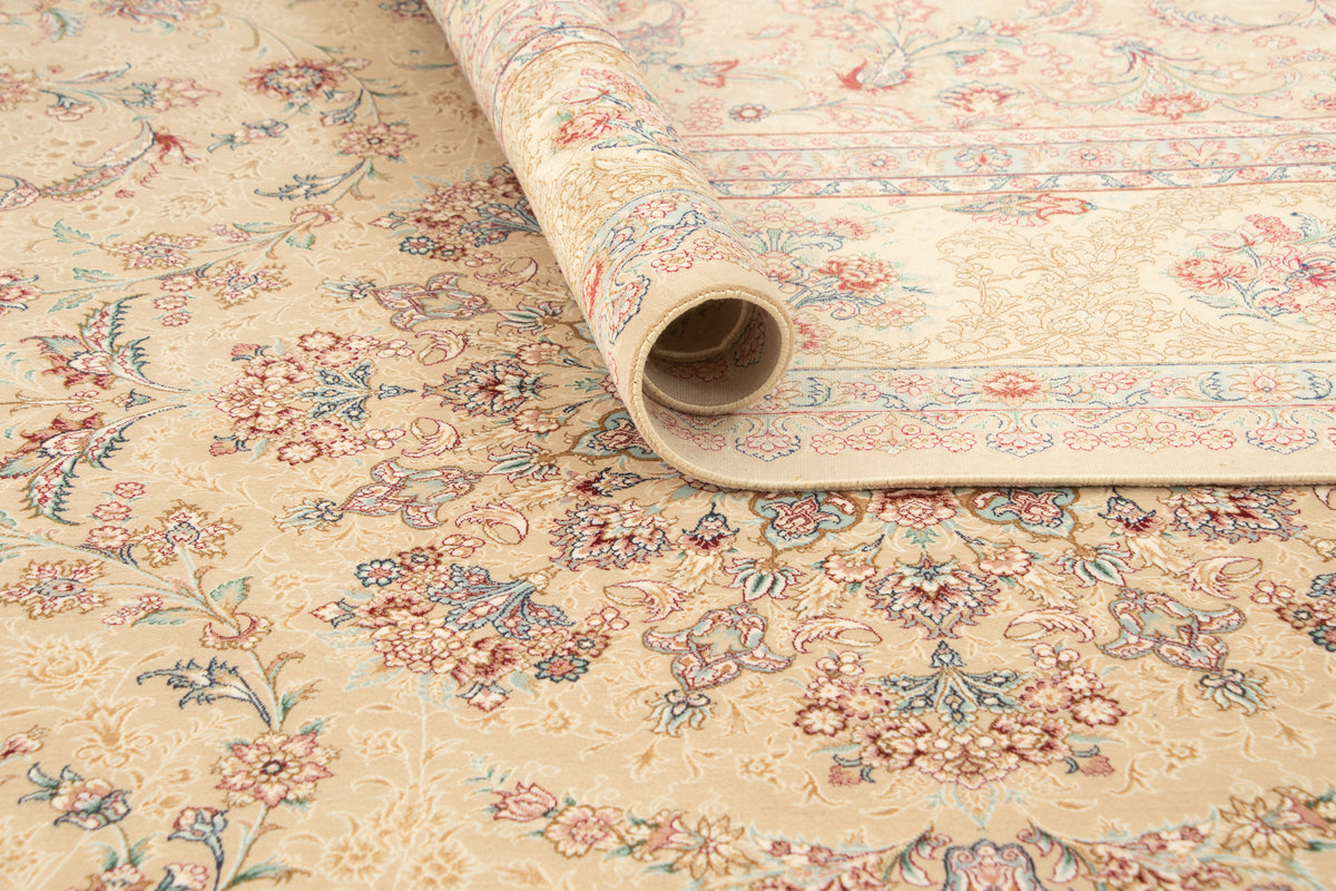 Rechteck Teppich Ghom Design in Beige von Hadorn™ - Lifestyle Image
