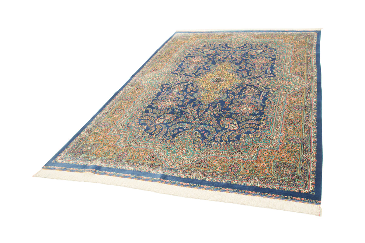 Rechteck Teppich Ghom Design in Blau von Hadorn™ - Lifestyle Image