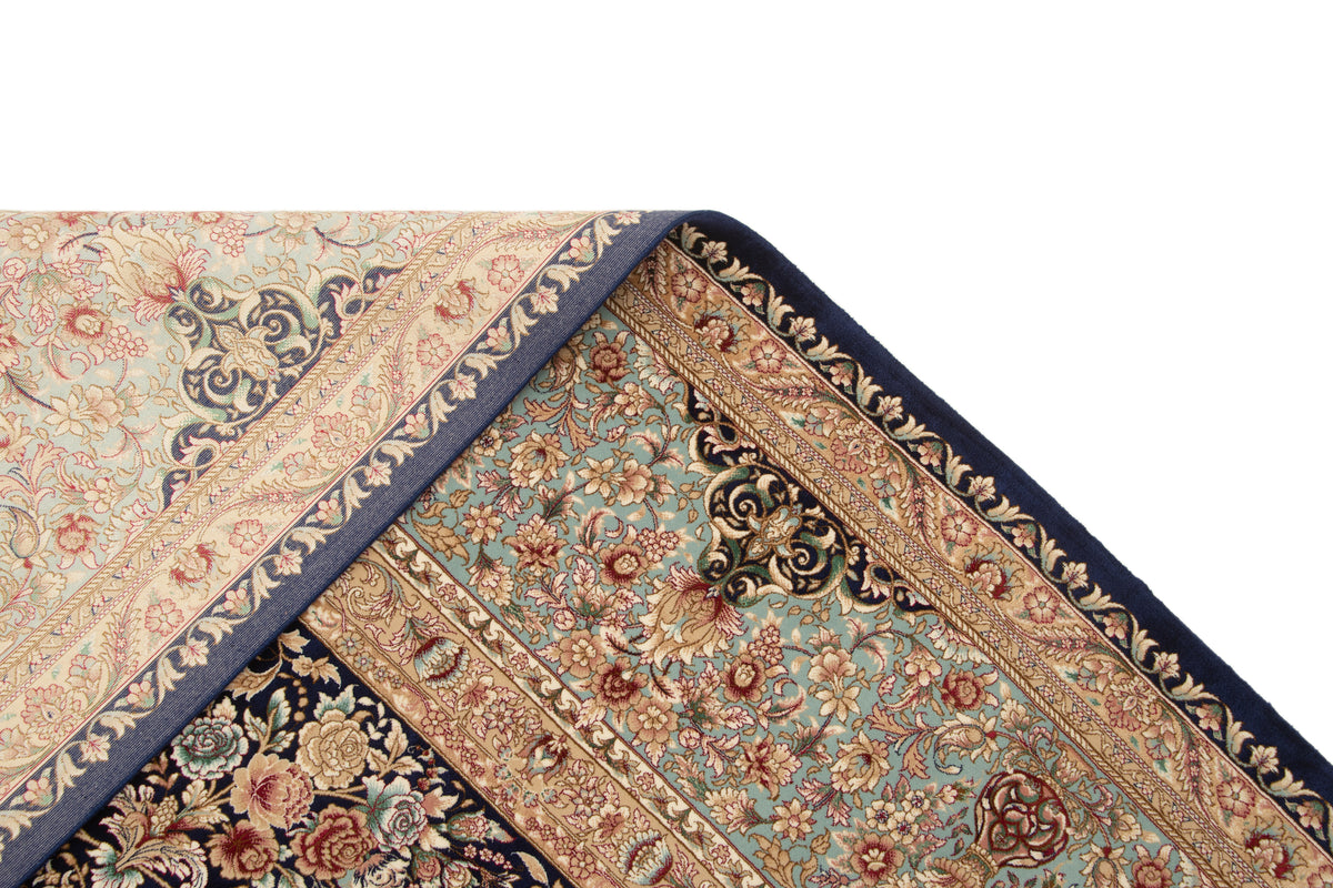Rechteck Teppich Ghom Design in Dunkelblau von Hadorn™ - Lifestyle Image