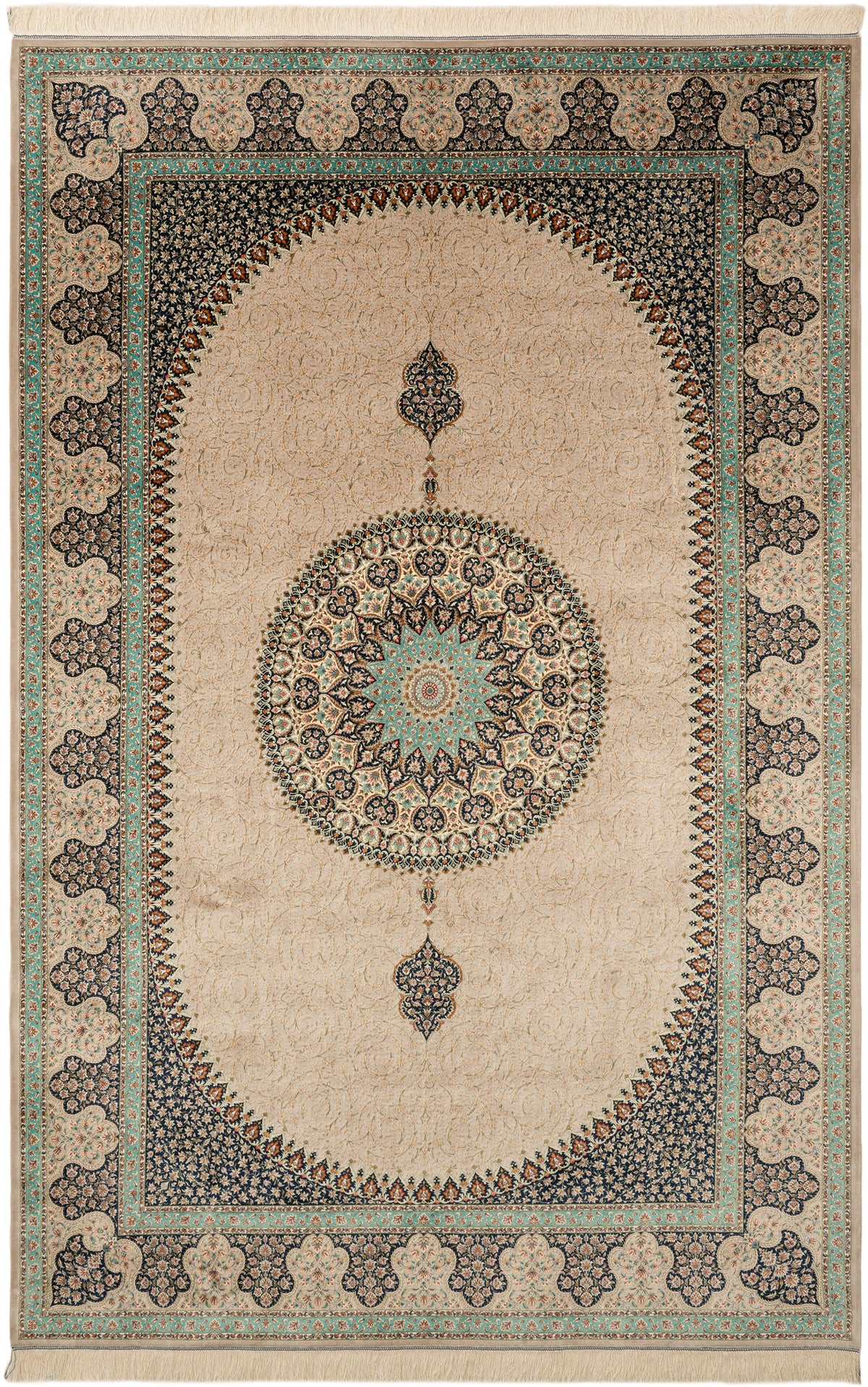 Rechteck Teppich Ghom Design in Grau von Hadorn™ - Lifestyle Image