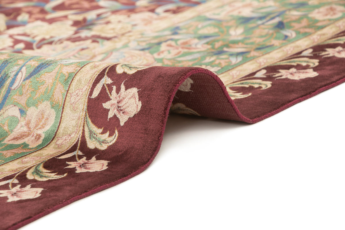 Rechteck Teppich Ghom Design in Burgund von Hadorn™ - Lifestyle Image