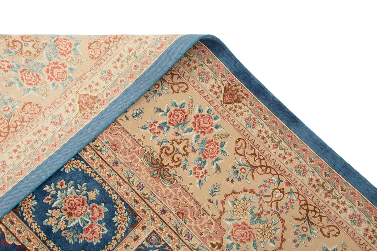 Rechteck Teppich Ghom Design in Blau von Hadorn™ - Lifestyle Image