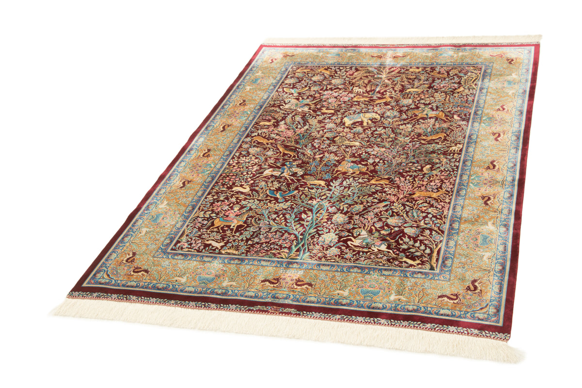 Rechteck Teppich Ghom Design in Rot von Hadorn™ - Lifestyle Image