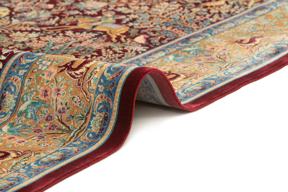 Rechteck Teppich Ghom Design in Rot von Hadorn™ - Lifestyle Image