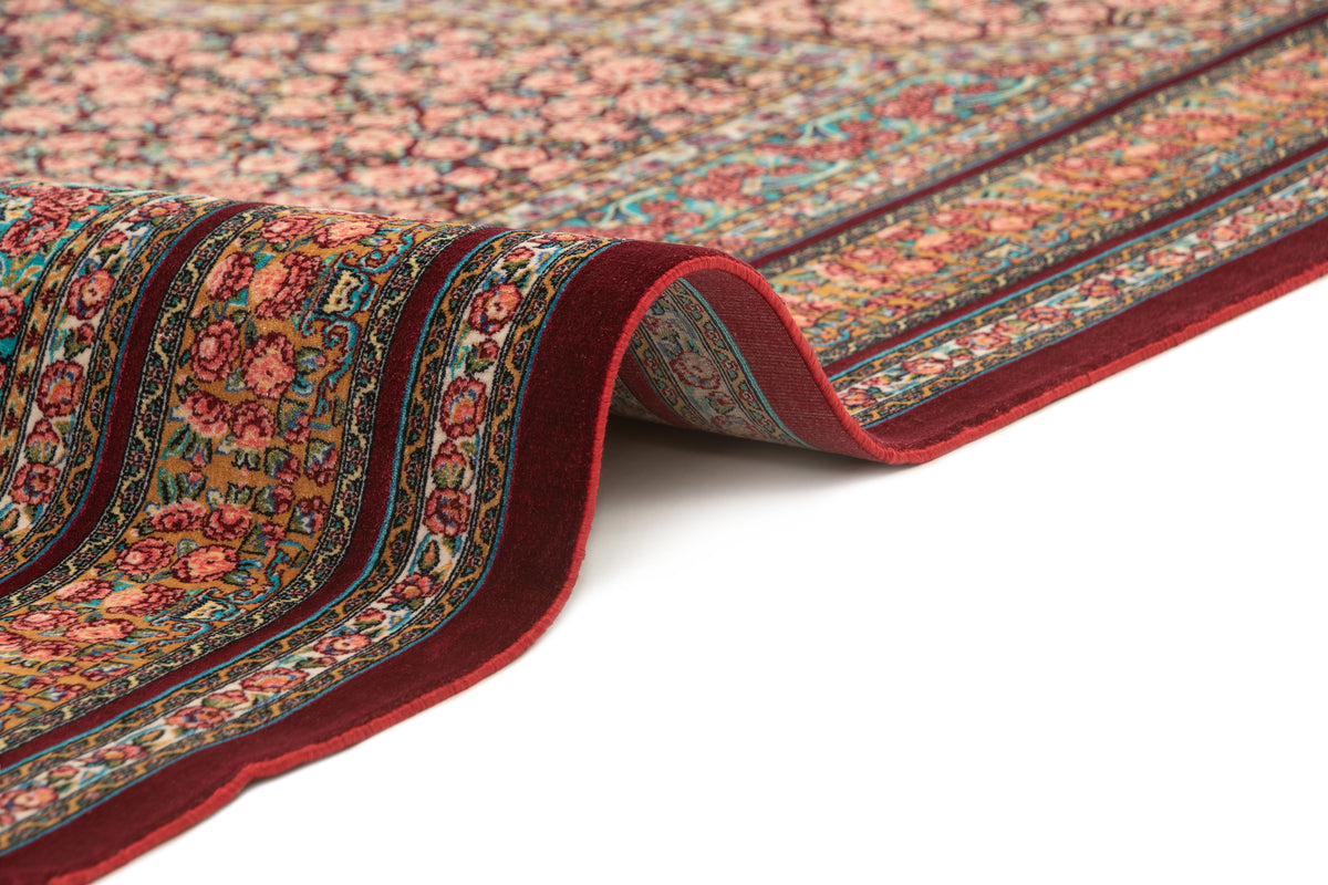 Rechteck Teppich Ghom Design in Rot von Hadorn™ - Lifestyle Image