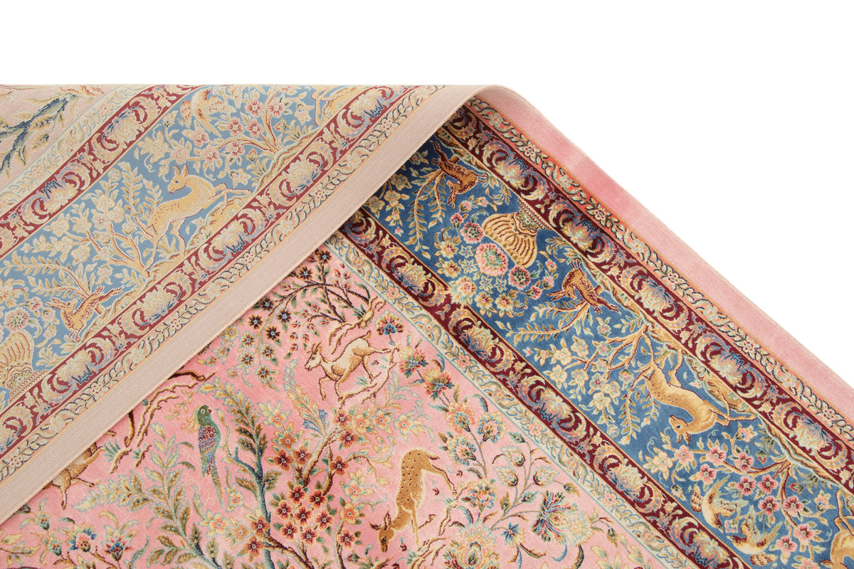 Rechteck Teppich Ghom Design in Rosa  von Hadorn™ - Lifestyle Image