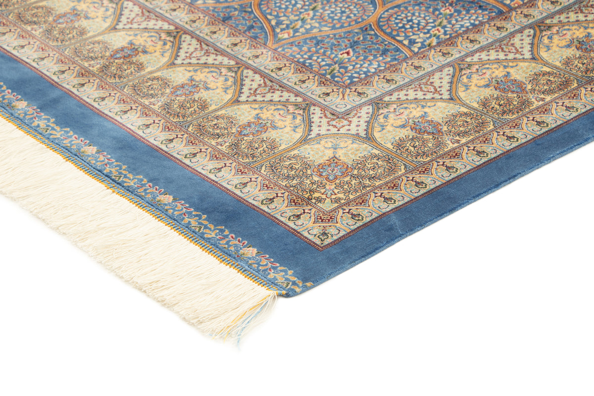 Rechteck Teppich Ghom Design in Blau von Hadorn™ - Lifestyle Image