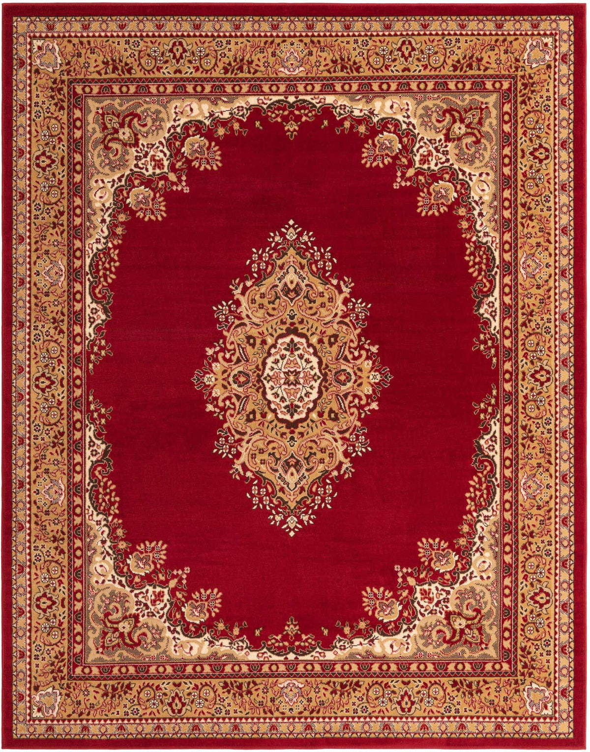Rechteck Teppich Mashhad Design in Burgund von Hadorn™ - Lifestyle Image
