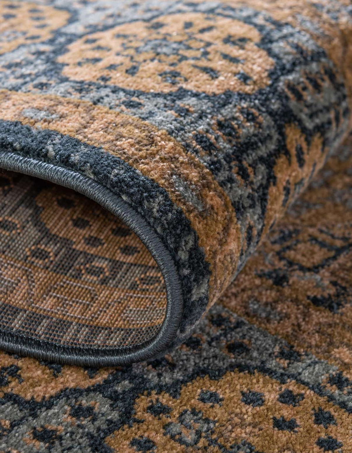 Rund Teppich Mamluk in Blau von Hadorn™ - Lifestyle Image