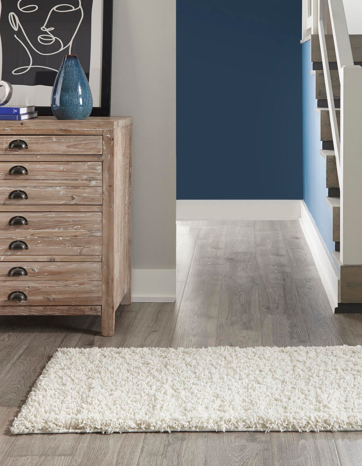 Läufer Hochflorteppich Solid Shag in Beige von Hadorn™ - Lifestyle Image