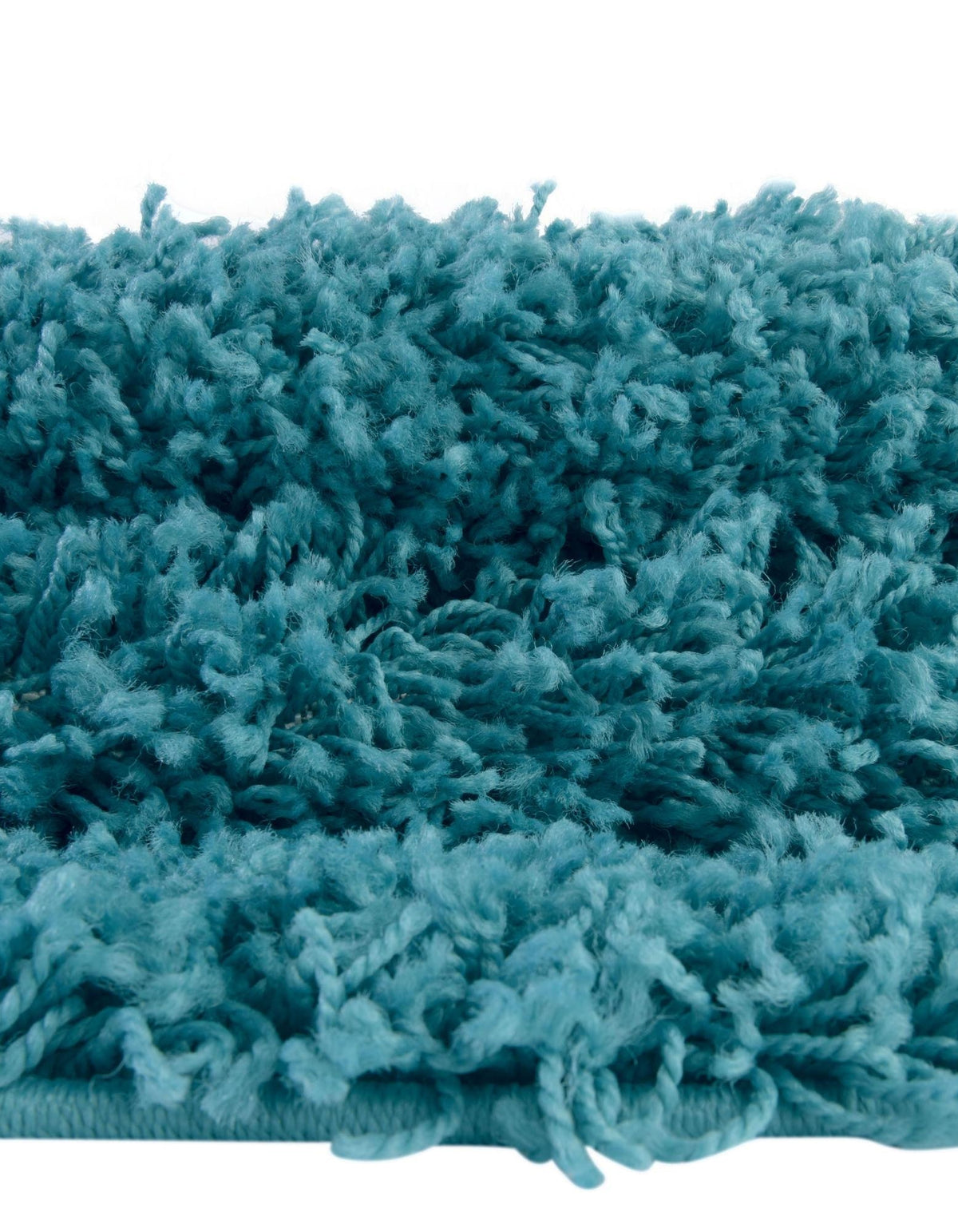 Rund Hochflorteppich Solid Shag in Dunkelblau von Hadorn™ - Lifestyle Image