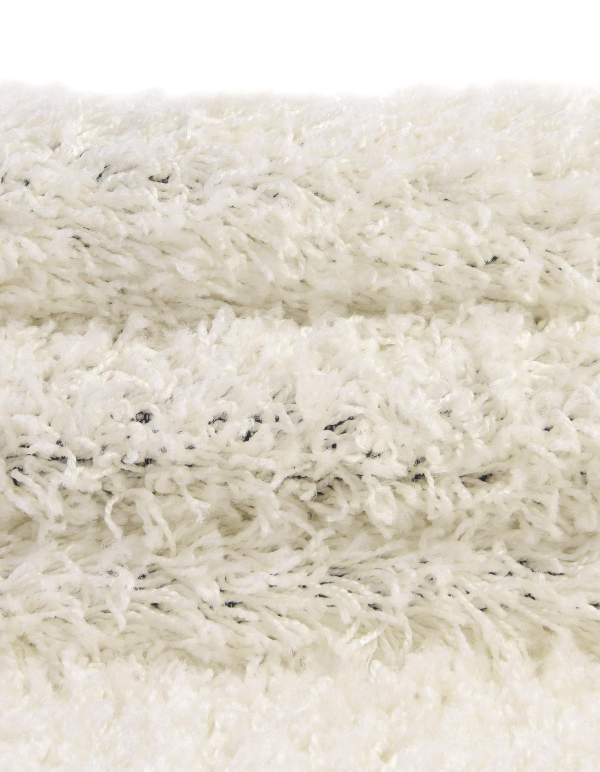Rund Hochflorteppich Solid Shag in Weiss von Hadorn™ - Lifestyle Image