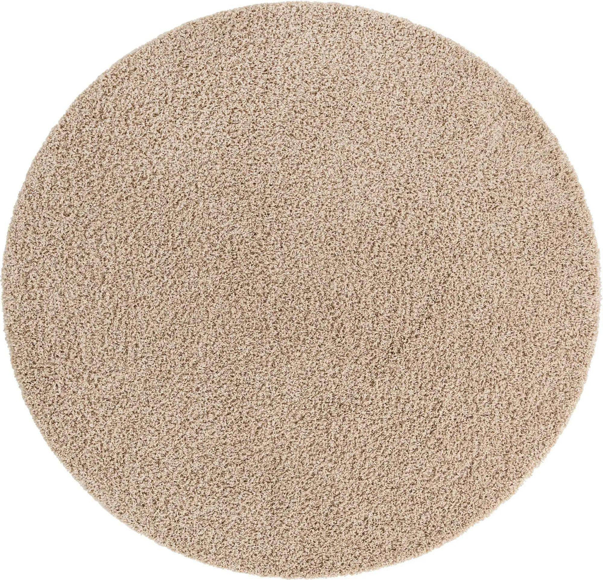 Rund Hochflorteppich Solid Shag in Dunkelgrau von Hadorn™ - Lifestyle Image