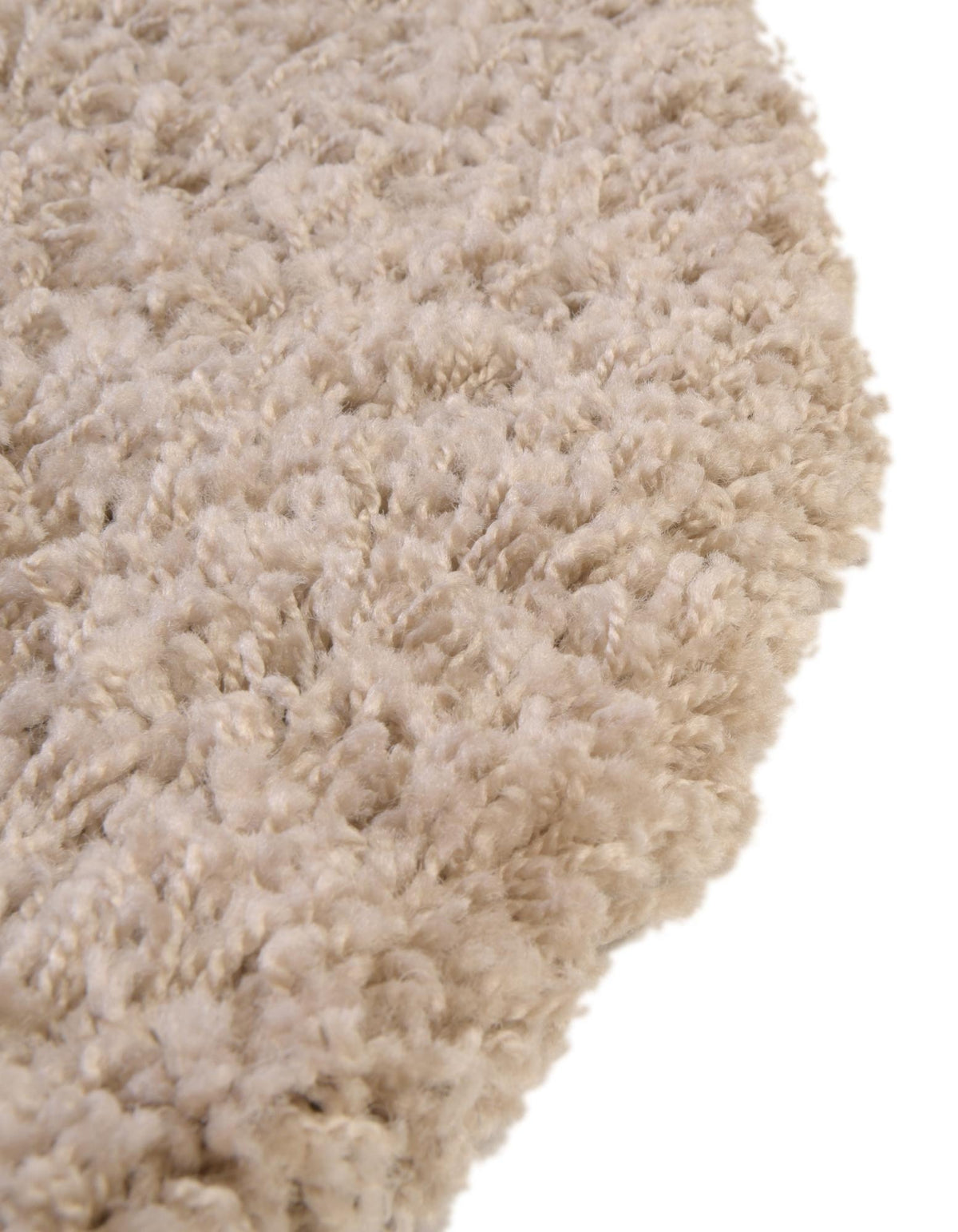 Rund Hochflorteppich Solid Shag in Dunkelgrau von Hadorn™ - Lifestyle Image